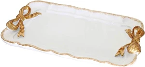 Warmtree Bow Jewelry Tray, Coquette Trinket Dish, Vanity Decor Warmtree Bow Jewelry Tray, Coquette Trinket Dish, Vanity Decor