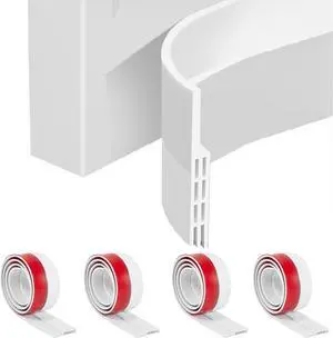 4Pcs Door Draft Stopper, Under Door Sweep Adjustable Weather Stripping Door Seal, Door Bottom Seal Blocker Noise Cold Air Insulation 2" W x 39" L 4Pcs Door Draft Stopper, Under Door Sweep Adjustable Weather Stripping Door Seal, Door Bottom Seal Blocker Noise Cold Air Insulation 2" W x 39" L
