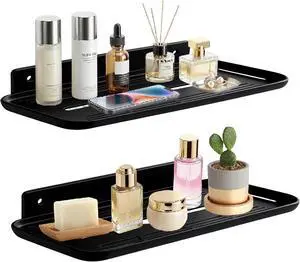 FAYYGYH Adhesive Floating Shelves, No Drill Floating Shelf for Wall Storage FAYYGYH Adhesive Floating Shelves, No Drill Floating Shelf for Wall Storage