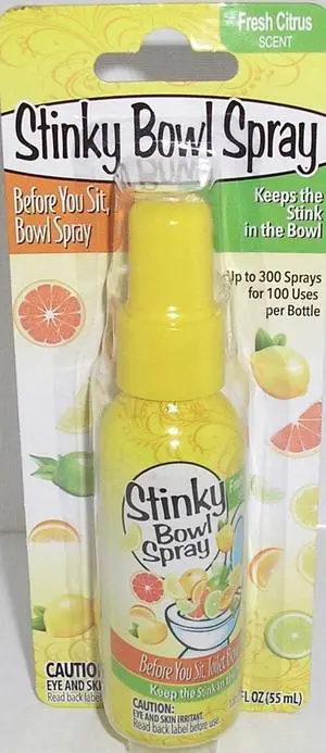 Fresh Citrus - Before You sit, Bowl Spray - Keeps The Stink in The Bowl Fresh Citrus - Before You sit, Bowl Spray - Keeps The Stink in The Bowl