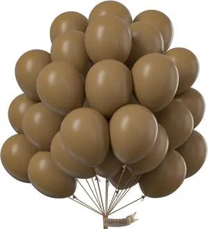 PartyWoo Brown Balloons 100pcs Boho Neutral Coffee Tan Fall Color 12 Inch PartyWoo Brown Balloons 100pcs Boho Neutral Coffee Tan Fall Color 12 Inch