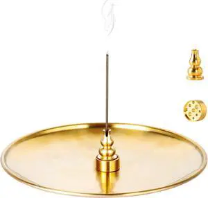 3 in 1 Brass Gourd Incense Burner Sticks Cones Coils Ash Catcher Home Decor 3 in 1 Brass Gourd Incense Burner Sticks Cones Coils Ash Catcher Home Decor
