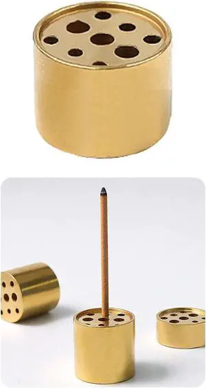 Large Brass Incense Holder with 9 Holes, Incense Stick Holder for Yoga Large Brass Incense Holder with 9 Holes, Incense Stick Holder for Yoga