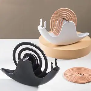 Accddio Incense Holder,Mosquito Coil Holder,Snail Incense Burner Holder,Mosquito Coil Burner of Iron Material for Table Decorations or Gifts (Black) Accddio Incense Holder,Mosquito Coil Holder,Snail Incense Burner Holder,Mosquito Coil Burner of Iron Material for Table Decorations or Gifts (Black)