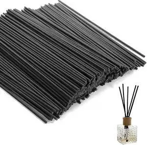 120 Pcs Reed Diffuser Sticks, 7.87 Inch Black Fibre Diffuser Sticks, Thick Reeds for Diffuser, Essential Oil Diffuser Sticks Refill for Aroma Fragrance Home Office Spa 120 Pcs Reed Diffuser Sticks, 7.87 Inch Black Fibre Diffuser Sticks, Thick Reeds for Diffuser, Essential Oil Diffuser Sticks Refill for Aroma Fragrance Home Office Spa