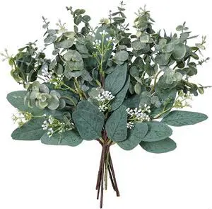 Mixed Eucalyptus Leaves Stems Bulk Artificial Eucalyptus Leaves Sprays Faux Oval Eucalyptus Leaves with White Seeds Stems for Floral Wreath Garland Bouquets Arrangement Wedding Greenery Decoration Mixed Eucalyptus Leaves Stems Bulk Artificial Eucalyptus Leaves Sprays Faux Oval Eucalyptus Leaves with White Seeds Stems for Floral Wreath Garland Bouquets Arrangement Wedding Greenery Decoration