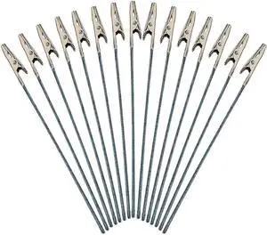 50 Pcs Metal Wires Alligator Clips Long Tail - Photo Clips 6 Inch (150mm) 50 Pcs Metal Wires Alligator Clips Long Tail - Photo Clips 6 Inch (150mm)
