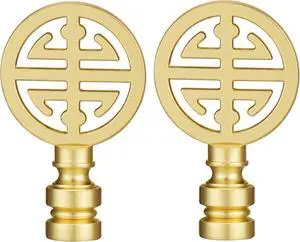 Canomo Oriental Asian Lamp Finial Cap Knob for Lamp Top, Brass, 2.16 Inches Canomo Oriental Asian Lamp Finial Cap Knob for Lamp Top, Brass, 2.16 Inches