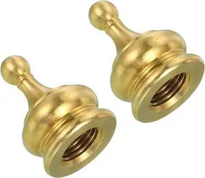 Patikil M10 Lamp Finial Cap Knob, 2 Pack Shade Harp Top Screw Decoration for Table & Floor Lamps, Solid Brass Patikil M10 Lamp Finial Cap Knob, 2 Pack Shade Harp Top Screw Decoration for Table & Floor Lamps, Solid Brass