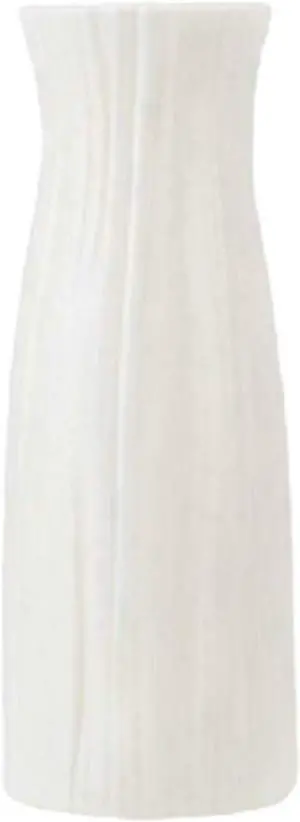 Ceramic Look Plastic Vase - Unbreakable Vase for Flowers (Narrow Seashell White) Ceramic Look Plastic Vase - Unbreakable Vase for Flowers (Narrow Seashell White)