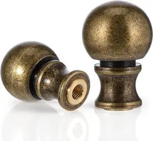 2 Pcs Solid Finials for Lamps, Bronze Lamp Finials, Antique Brass Finial for Lamps, Lamp-Shade Screw Caps, Metal Knob Topper Finial for Table and Floor Lamp (Nut 3.6 x 2.5cm) 2 Pcs Solid Finials for Lamps, Bronze Lamp Finials, Antique Brass Finial for Lamps, Lamp-Shade Screw Caps, Metal Knob Topper Finial for Table and Floor Lamp (Nut 3.6 x 2.5cm)