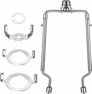 Lamp Shade Holder 7 8 9 10 Inches Adjustable Lamp Harp with Finial Fit Both Standard Lamps Rod and E14 E26 E27 Light Base Silver Bracket Accessories Stainless Steel Lamp Shade Holder 7 8 9 10 Inches Adjustable Lamp Harp with Finial Fit Both Standard Lamps Rod and E14 E26 E27 Light Base Silver Bracket Accessories Stainless Steel