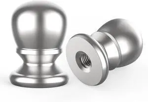 2 Pcs Ball Lamp Finial Caps, 1/4-27 Inch Threaded 2 Pcs Ball Lamp Finial Caps, 1/4-27 Inch Threaded