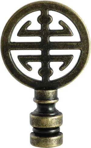 Brass Lamp Finial Oriental Lamp Shade Finial for Lampshade Top, Happiness Symbol Lamp Shade Decorative Lamp Top (Antique Brass) Brass Lamp Finial Oriental Lamp Shade Finial for Lampshade Top, Happiness Symbol Lamp Shade Decorative Lamp Top (Antique Brass)