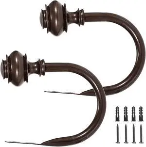 2Pcs Curtain Holdbacks, Heavy Duty Curtain Holders Wall Mounted 2Pcs Curtain Holdbacks, Heavy Duty Curtain Holders Wall Mounted