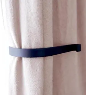 Curtain Holdbacks (Set of 2), Wall Mounted Drapery Tiebacks with Screws, Metal Decorative Window Drapery Holder Curtain Hook (Black) Curtain Holdbacks (Set of 2), Wall Mounted Drapery Tiebacks with Screws, Metal Decorative Window Drapery Holder Curtain Hook (Black)