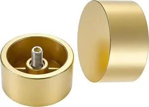 COSITA Gold End Cap Finials for Curtain Rod, Modern Minimalist Finials for Curtain Rods 1 Inch, M6 Threads Decorative End for Drapery Rod, Pack of 2 COSITA Gold End Cap Finials for Curtain Rod, Modern Minimalist Finials for Curtain Rods 1 Inch, M6 Threads Decorative End for Drapery Rod, Pack of 2