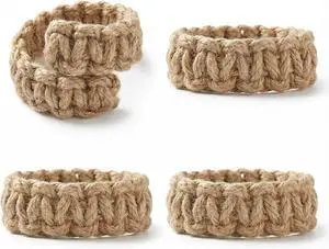 4 Pack Woven Curtain Tiebacks, Handmade Braided Rope Curtain Holdbacks, Boho Farmhouse Rustic Curtain Holders for Bedroom Living Room Office, Neutral Curtain Decor Accessories 4 Pack Woven Curtain Tiebacks, Handmade Braided Rope Curtain Holdbacks, Boho Farmhouse Rustic Curtain Holders for Bedroom Living Room Office, Neutral Curtain Decor Accessories