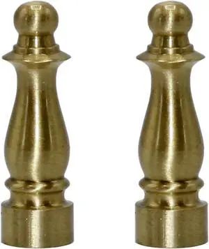 Creative Hobbies ELY1465 Solid Brass Finial for Lamp Shades 1-1/2 Inch Tall, Pack of 2 Creative Hobbies ELY1465 Solid Brass Finial for Lamp Shades 1-1/2 Inch Tall, Pack of 2