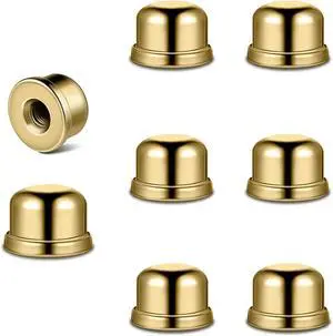 Honoson 8 Pcs 1/2 Inch 1/4-27 Lamp Finials Tapped, Lamp Shade Screw Cap for Light Shade Holder Harp Tops, Lampshade Finials Caps Knob Accessories Tall Plated Steel Finial(Gold) Honoson 8 Pcs 1/2 Inch 1/4-27 Lamp Finials Tapped, Lamp Shade Screw Cap for Light Shade Holder Harp Tops, Lampshade Finials Caps Knob Accessories Tall Plated Steel Finial(Gold)