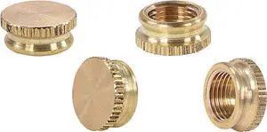 Aspen Creative 21059-06-4, Lamp Lock-Up Caps 4Pcs/Pack Steel Brass Cap/Brass Finish Aspen Creative 21059-06-4, Lamp Lock-Up Caps 4Pcs/Pack Steel Brass Cap/Brass Finish