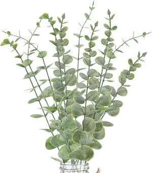 10pcs Eucalyptus Stems Artificial Eucalyptus Leaves Fake Greenery Branches Fake Flowers for Wedding Centerpiece Spring Easter Farmhouse Home Decoration 10pcs Eucalyptus Stems Artificial Eucalyptus Leaves Fake Greenery Branches Fake Flowers for Wedding Centerpiece Spring Easter Farmhouse Home Decoration
