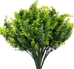8 Bundles UV Resistant & Non-Fading Artificial Boxwood Shrubs - Fake Greenery Plants for Outdoor Indoor, Farmhouse, Garden, Porch, Patio, Wedding Decoration 8 Bundles UV Resistant & Non-Fading Artificial Boxwood Shrubs - Fake Greenery Plants for Outdoor Indoor, Farmhouse, Garden, Porch, Patio, Wedding Decoration