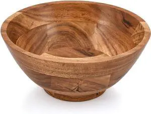 Acacia Wood Round Shaped Serving Bowl For Fruit,Dessert Platter Centerpiece Dining Living Room Home Kitchen Décor (9" x 9" x 4") Acacia Wood Round Shaped Serving Bowl For Fruit,Dessert Platter Centerpiece Dining Living Room Home Kitchen Décor (9" x 9" x 4")