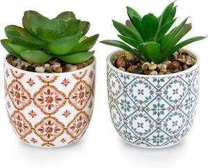 Artificial Plants Succulent Flowers in Ceramic Planter 2 Pack Small Fake Plants Potted for Home Office Desk Decor Farmhouse Living Room Bedroom Shelves Decoration Artificial Plants Succulent Flowers in Ceramic Planter 2 Pack Small Fake Plants Potted for Home Office Desk Decor Farmhouse Living Room Bedroom Shelves Decoration