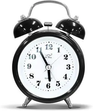 OWill Twin Bell Alarm Clock with 3D Dial Simple, Super Extra Loudest Ringing for Adults, Heavy Sleepers, Teenagers, Alarm Clocks for Bedrooms, Carbon Battery Operated Retro Vintage Old School Classic OWill Twin Bell Alarm Clock with 3D Dial Simple, Super Extra Loudest Ringing for Adults, Heavy Sleepers, Teenagers, Alarm Clocks for Bedrooms, Carbon Battery Operated Retro Vintage Old School Classic