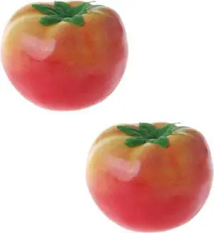2Pcs Simulation Artificial Tomato Plastic Fault Fake Fruit Home Party Decor Artificial Vegetables and Fruit Home Décor Products 2Pcs Simulation Artificial Tomato Plastic Fault Fake Fruit Home Party Decor Artificial Vegetables and Fruit Home Décor Products