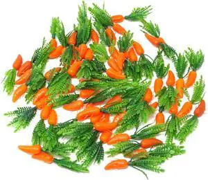 Honbay 60PCS Mini Plastic Artificial Carrots Ornament Fake Small Carrots Models Decorative Bunny Carrots Vegetable for DIY Crafts Easter Party Home Decor Photo Props Honbay 60PCS Mini Plastic Artificial Carrots Ornament Fake Small Carrots Models Decorative Bunny Carrots Vegetable for DIY Crafts Easter Party Home Decor Photo Props