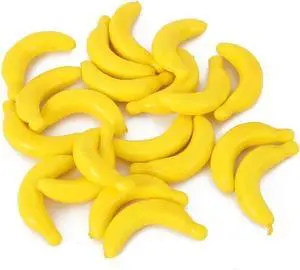 20 Pcs Yellow Mini Fake Banana Fruit, Foam Vegetables Fruit as Home Party Ornament Craft Photography Props Gift, Simulation Fruit Props for Photography Blenders and Sponges, Artificial Fruits (3-6CM) 20 Pcs Yellow Mini Fake Banana Fruit, Foam Vegetables Fruit as Home Party Ornament Craft Photography Props Gift, Simulation Fruit Props for Photography Blenders and Sponges, Artificial Fruits (3-6CM)
