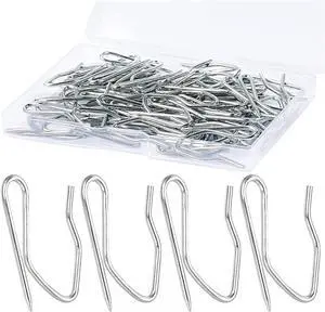Sopito 58Pcs Curtain Hooks for Door Window Shower Curtain, Silver White Sopito 58Pcs Curtain Hooks for Door Window Shower Curtain, Silver White