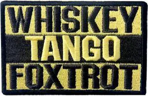 Whiskey Tango Foxtrot ACU Tactical Combat Emblem Embroidered Morale Hook & Loop Patch Whiskey Tango Foxtrot ACU Tactical Combat Emblem Embroidered Morale Hook & Loop Patch