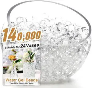 140,000 Clear Crystal Gel Beads for Transparent Vase Filler 140,000 Clear Crystal Gel Beads for Transparent Vase Filler