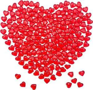 200pcs 3D Red Acrylic Heart, 22 mm Acrylic Hearts, Valentine's Day Decor, Plastic Heart Vase Filler Table Decor Red 200pcs 3D Red Acrylic Heart, 22 mm Acrylic Hearts, Valentine's Day Decor, Plastic Heart Vase Filler Table Decor Red
