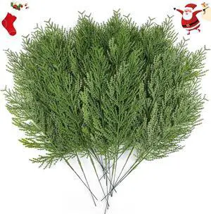 Hananona 40 Pcs Artificial Cedar Picks Faux Cedar Branches Fake Cypress Stems Plastic Pine Greenery Christmas Picks and Sprays DIY Accessories for Crafts Wreath Holiday Home Decor (40, Green) Hananona 40 Pcs Artificial Cedar Picks Faux Cedar Branches Fake Cypress Stems Plastic Pine Greenery Christmas Picks and Sprays DIY Accessories for Crafts Wreath Holiday Home Decor (40, Green)