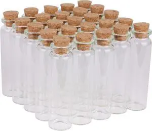 MaxMau 20ml Small Glass Bottles,Tiny Glass Vials,Jars with Cork Stoppers,Message Bottles,Wishing Bottle for Wedding Favors, Baby Shower Favors, DIY Art Craft Storage,24pcs MaxMau 20ml Small Glass Bottles,Tiny Glass Vials,Jars with Cork Stoppers,Message Bottles,Wishing Bottle for Wedding Favors, Baby Shower Favors, DIY Art Craft Storage,24pcs