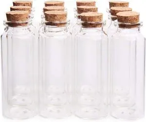 Danmu 40ml Potion Bottles,Glass Bottles with Cork Stopper,12 Pack Danmu 40ml Potion Bottles,Glass Bottles with Cork Stopper,12 Pack