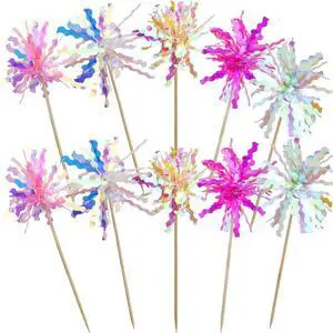10 Pcs Happy Birthday Toppers, Sparkle Foil Cupcake Picks for Party 10 Pcs Happy Birthday Toppers, Sparkle Foil Cupcake Picks for Party