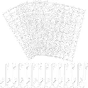 Jetec Christmas Tree Hook, Christmas Ornament Hanger, Transparent, 100 Pcs Jetec Christmas Tree Hook, Christmas Ornament Hanger, Transparent, 100 Pcs