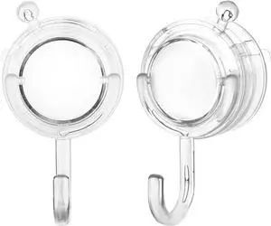 VIS'V Wreath Hanger, Large Twist Lock Suction Cup Wreath Hooks, Heavy Duty, 22 LB Capacity, Removable and Reusable, Round, Clear, 2 Pcs VIS'V Wreath Hanger, Large Twist Lock Suction Cup Wreath Hooks, Heavy Duty, 22 LB Capacity, Removable and Reusable, Round, Clear, 2 Pcs