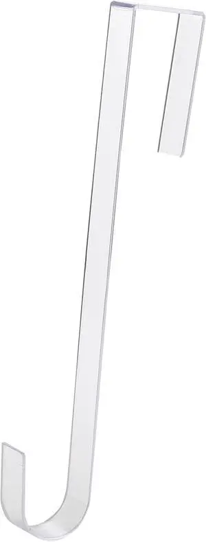 Non-Scratch 100% Clear 12In Xmas Wreath Hanger 1Pk. Best Long Hooks for Indoor or Outdoor Holiday Home Decor. Slim Christmas Wreaths Holders Hang Fall Halloween Decorations Over Front or Storm Door. Non-Scratch 100% Clear 12In Xmas Wreath Hanger 1Pk. Best Long Hooks for Indoor or Outdoor Holiday Home Decor. Slim Christmas Wreaths Holders Hang Fall Halloween Decorations Over Front or Storm Door.