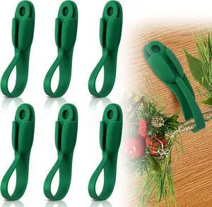 6 PCS Christmas Garland Hanger for Mantle Garland Hooks, Christmas Fireplace Stocking and Garland Hanger, Reusable Adhesive Wreath Hooks for Wreaths, Fireplace Mantle, Stairways Banister (Green) 6 PCS Christmas Garland Hanger for Mantle Garland Hooks, Christmas Fireplace Stocking and Garland Hanger, Reusable Adhesive Wreath Hooks for Wreaths, Fireplace Mantle, Stairways Banister (Green)