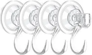 4 pack Suction Cup Heavy-Duty HookLarge Clear Reusable Wreath Vacuum Hookuse for Windows Tiles Glass Smooth Doors and Mirrors to Hang Bags Coats Umbrellas kitchenware and Christmas Wreaths 4 pack Suction Cup Heavy-Duty HookLarge Clear Reusable Wreath Vacuum Hookuse for Windows Tiles Glass Smooth Doors and Mirrors to Hang Bags Coats Umbrellas kitchenware and Christmas Wreaths