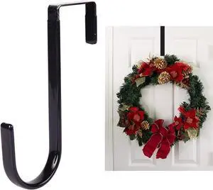 Black Wreath Hanger - Strong Bearing Fall Wreath Christmas Halloween Decorations Carbon Steel Wreath Door Hook 5" Height Wreath Hangers, Front Door Metal Over The Door Single Hook, Home Décor Black Wreath Hanger - Strong Bearing Fall Wreath Christmas Halloween Decorations Carbon Steel Wreath Door Hook 5" Height Wreath Hangers, Front Door Metal Over The Door Single Hook, Home Décor