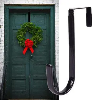 Black Wreath Hanger - Strong Bearing Fall Wreath Christmas Halloween Decorations Carbon Steel Wreath Door Hook 5" Height Wreath Hangers, Home Décor Accents, Decorations Black Wreath Hanger - Strong Bearing Fall Wreath Christmas Halloween Decorations Carbon Steel Wreath Door Hook 5" Height Wreath Hangers, Home Décor Accents, Decorations