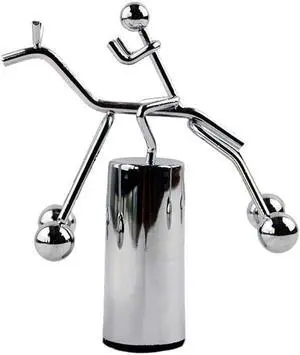 Mini Steel Balance Desk Decor, Metal Art Balance Toy, Swinging Craft for Relaxation and Stress Relief (Silver) Mini Steel Balance Desk Decor, Metal Art Balance Toy, Swinging Craft for Relaxation and Stress Relief (Silver)