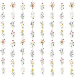 8 Packs Wildflower Paper Hanging Garland Birthday Decorations, Flower Party Baby Bridal Shower Floral Birthday Decor for Girls Women, Spring Summer Wedding Ceiling Decoration 8 Packs Wildflower Paper Hanging Garland Birthday Decorations, Flower Party Baby Bridal Shower Floral Birthday Decor for Girls Women, Spring Summer Wedding Ceiling Decoration